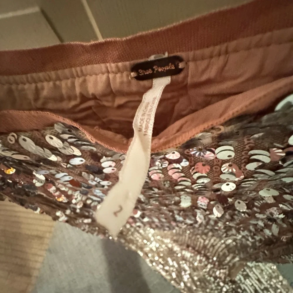 Free People Shimmering Silver Maxi Pencil Skirt with side slit - Picture 8 of 10